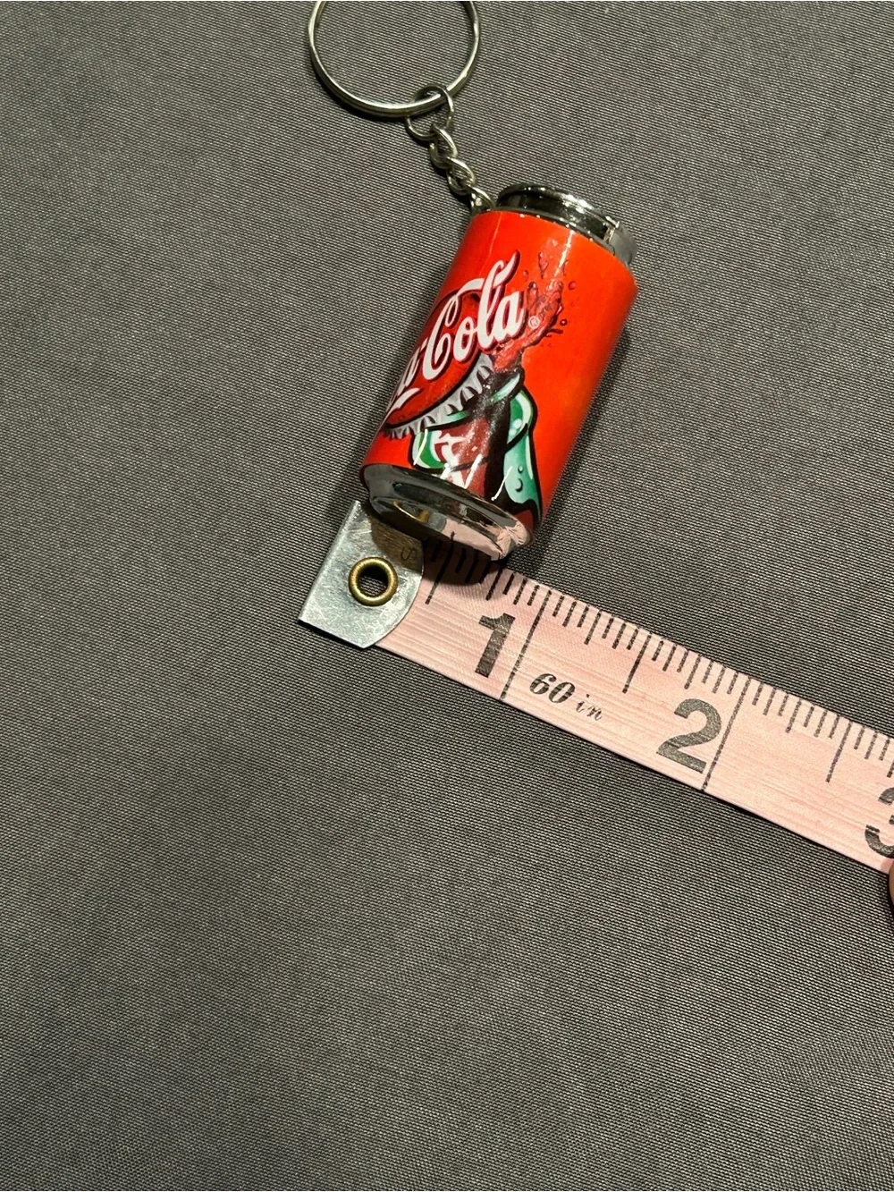 Vintage Coca-Cola Mini Can 1.5” Keychain